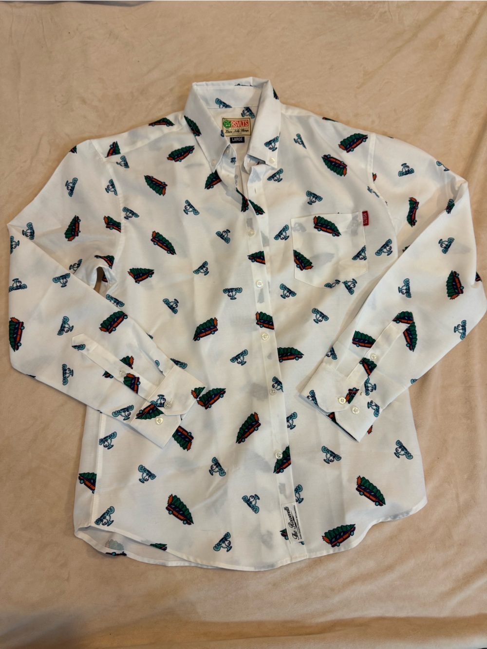 RSVLTS Jolly Little Things long sleeve button down large